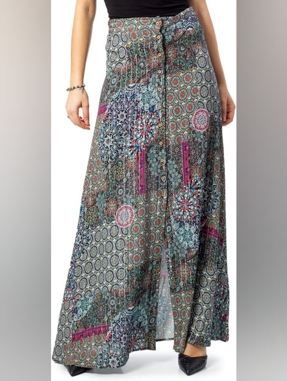 Desigual Printed Maxi Skirt